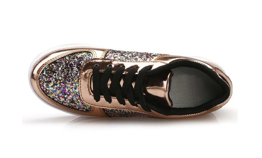 Image 3: Women's Glitter Sneakers