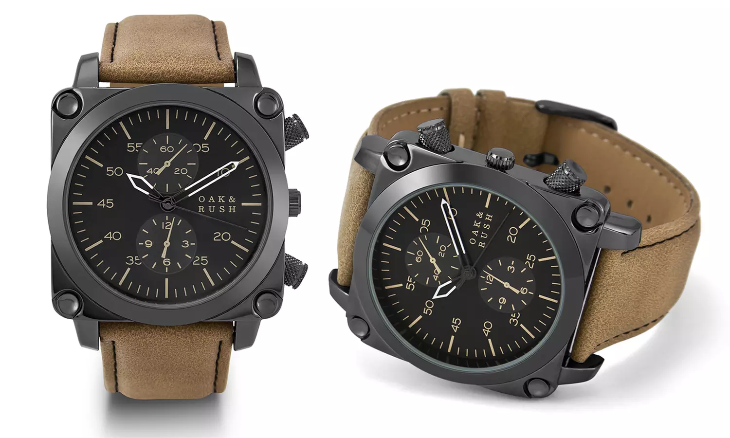 Oak & Rush 1667 Men's Pilot Watch | Groupon Exclusive - Second Medium