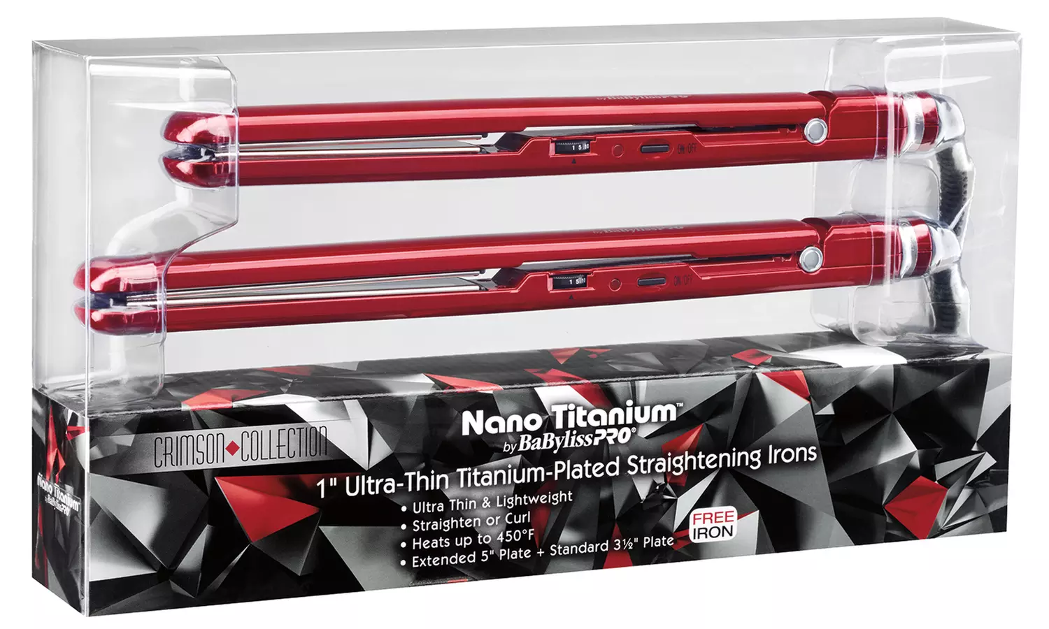 BaByliss Pro Nano Titanium Ultra-Thin Straightener (2-Pack) - Primary Image