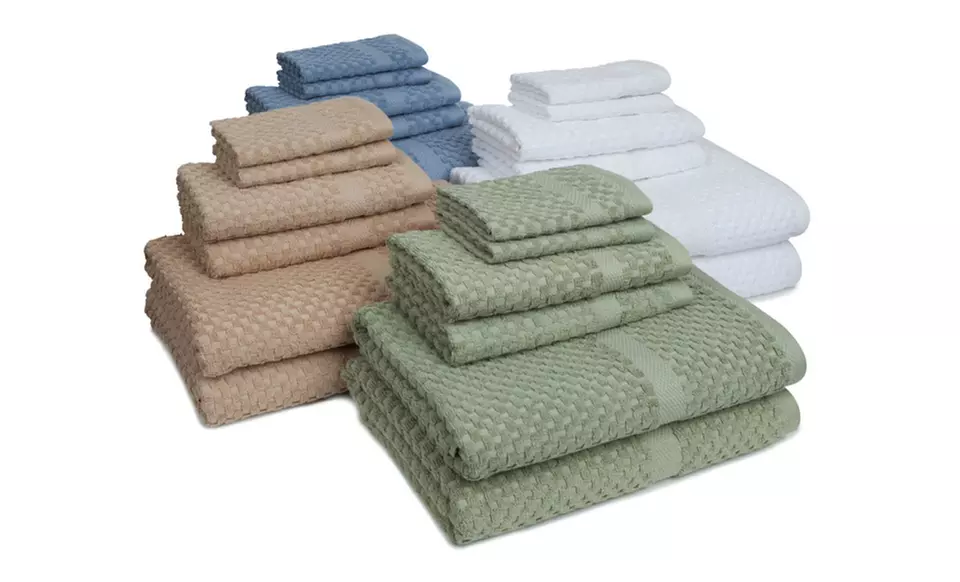 MaryJane's Home Honeycomb Textured 6-Piece Towel Sets - Primary Image