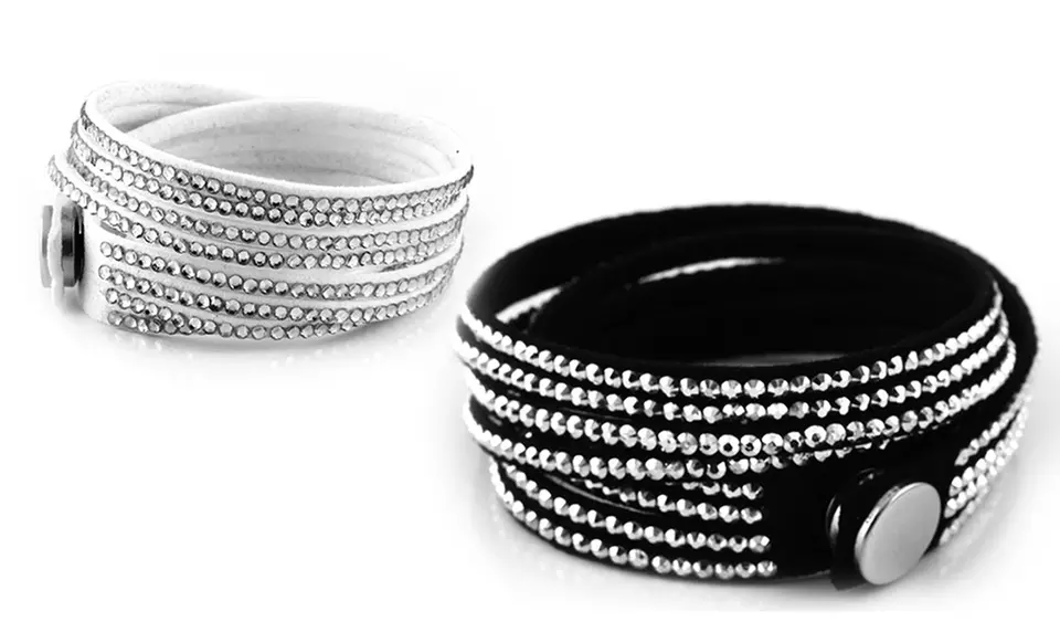 Wrap Bracelet with Swarovski Crystal Elements - Primary Image