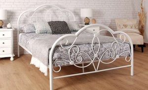 Versailles Metal Bed Frame with Optional Mattress