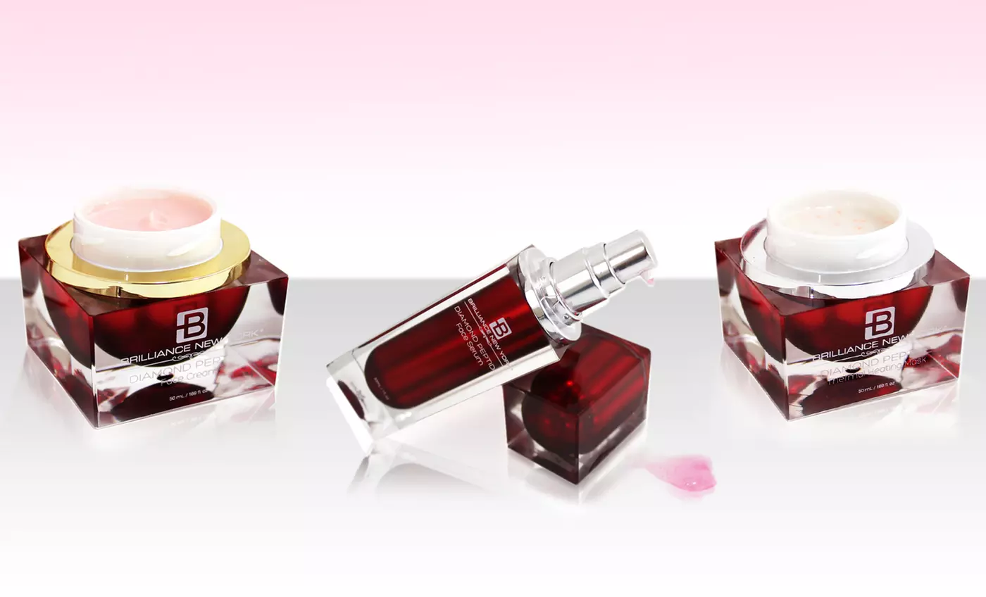 Brilliance New York Diamond and Ruby Skincare Products. Heating Mask, Face Cream, or Face Serum from $39.99–$49.99. - Primary Image