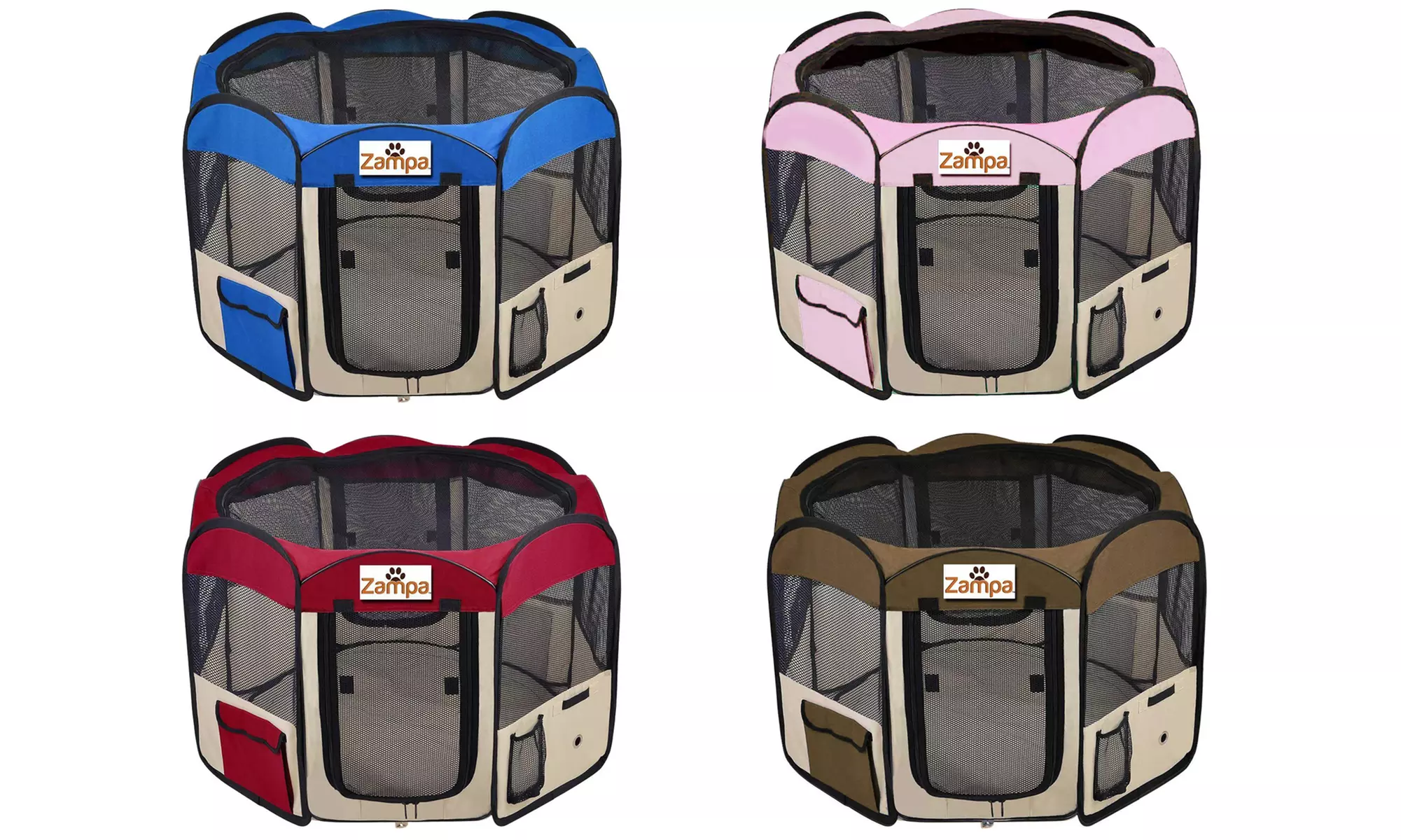 Zampa Foldable Pet Exercise Playpen - Primary Image
