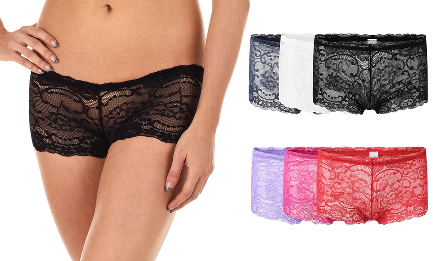 Image 1: Women's Lace Knickers