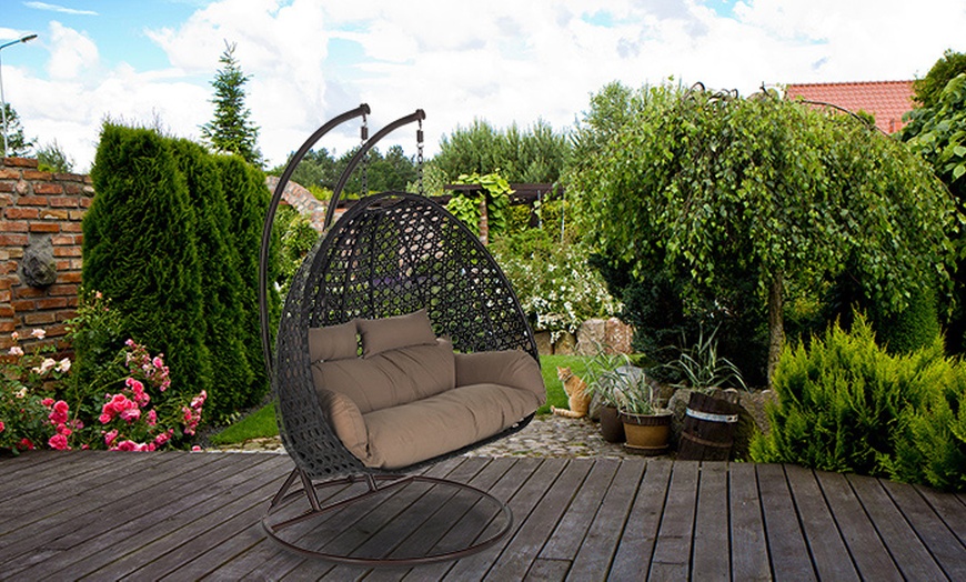 Image 3: Rattan-Hängesessel 