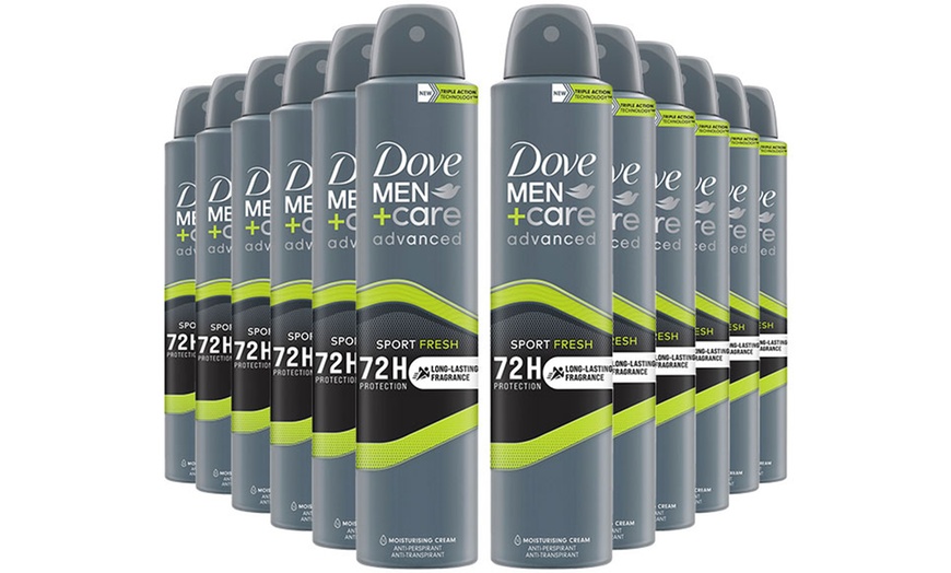 Image 10: 3, 6 or 12 Dove Anti-Perspirant Men+Care Advanced Deodorants 200ml