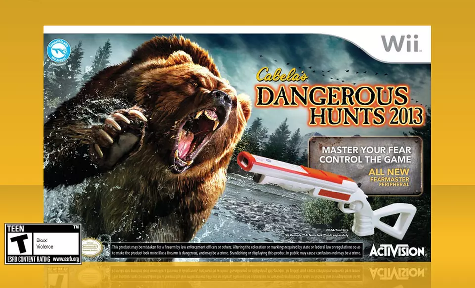 Cabela's Dangerous Hunts 2013 Limited Edition for Wii with Two Gun Controllers - Primary Image