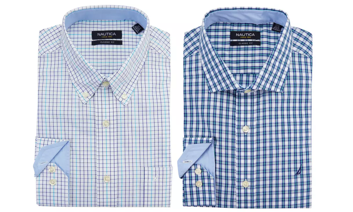 Nautica Men's Plaid Dress Shirts | Brought to You by ideel - Primary Image
