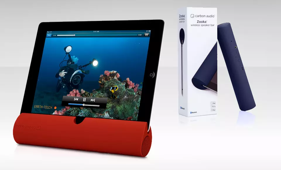 Carbon Audio Zooka Bluetooth Speaker for iPad. Multiple Colors Available. - Primary Image
