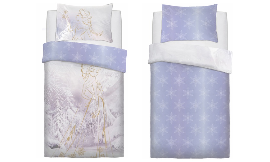 Image 1: Frozen Rose Gold Duvet Set