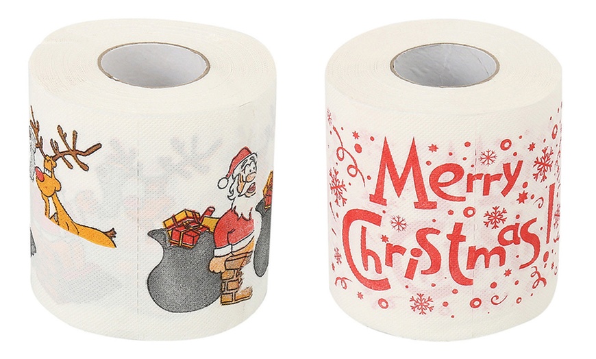 Image 7: Christmas Print Toilet Paper