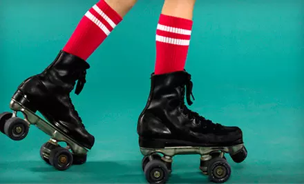 Roller Skating with Skate Rentals, Pizza, and Soda for Two, Four, or Six at Skateland USA (Up to 61% Off) - Primary Image