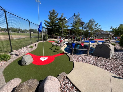 For 2 Mini Golf Game with Concessions (Hot Dog, Popcorn and Slushie) - Chicago Ridge Park District