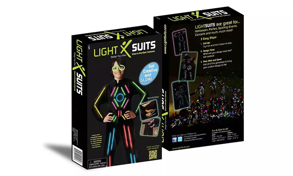 Glow-in-the-Dark LightSuit for Kids and Adults - Primary Image