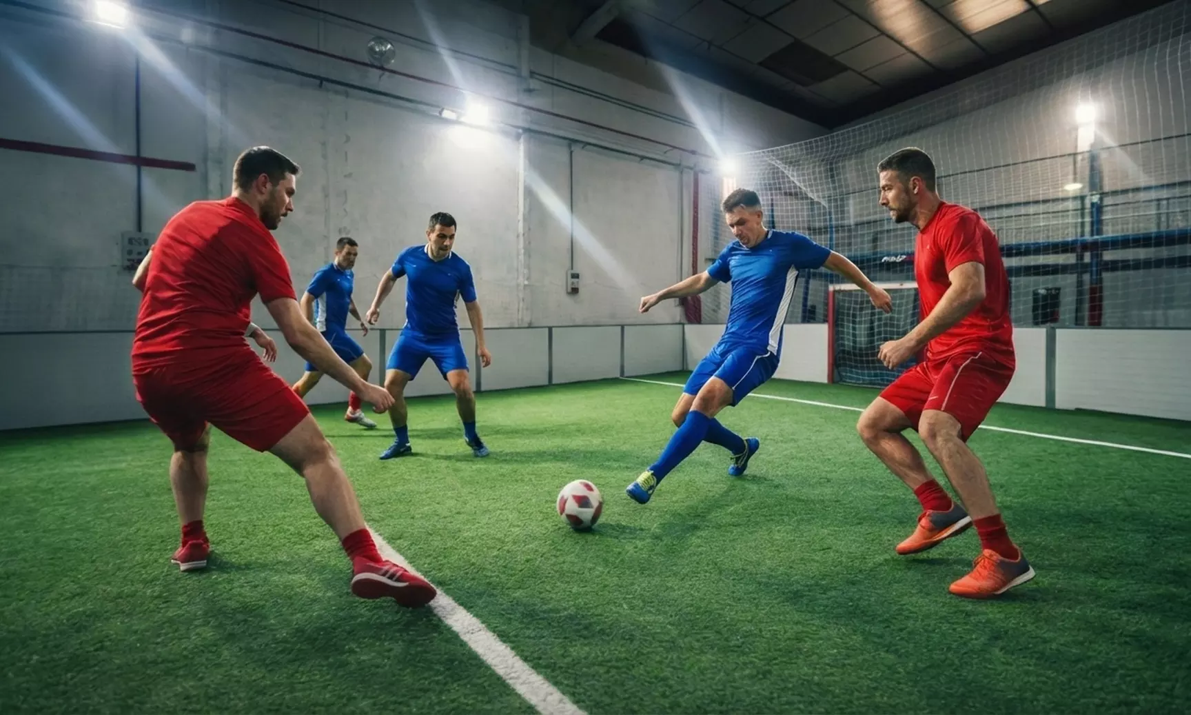 1 o 2 sesiones de alquiler de campo de fútbol indoor 3 vs 3