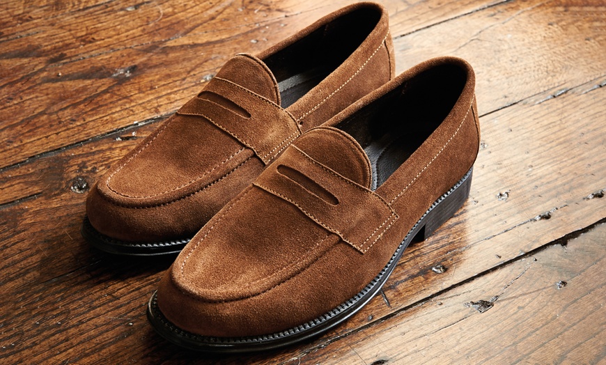 Image 3: Mocassins en cuir James Russel