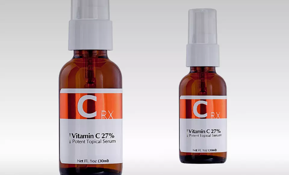 Vitamin C 27% Potent Topical Anti-Aging Serum; 1 or 2 1 Fl. Oz. Bottles - Primary Image