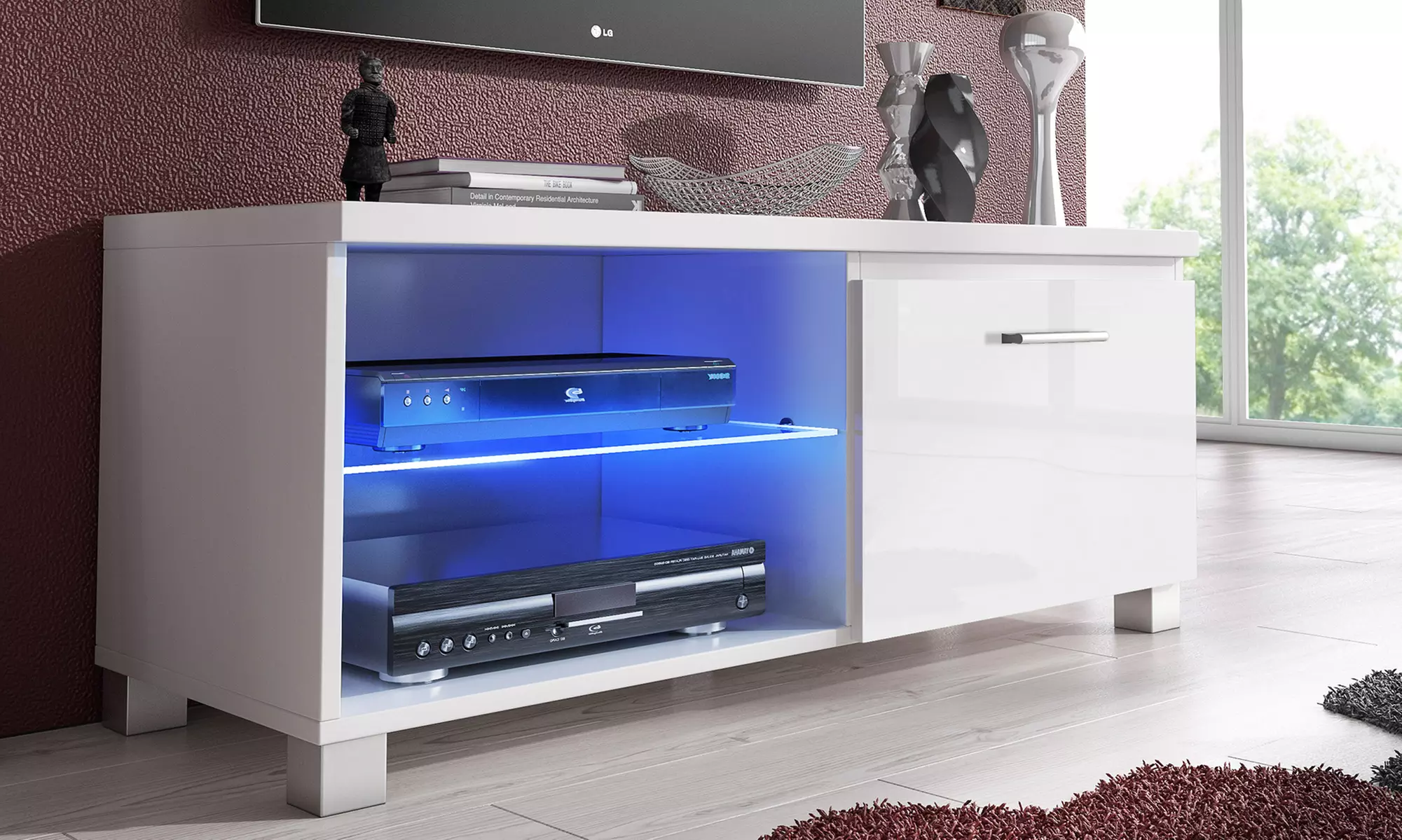 Meuble TV à lumières LED