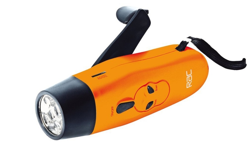 Image 1: RAC Wind-Up LED Torch