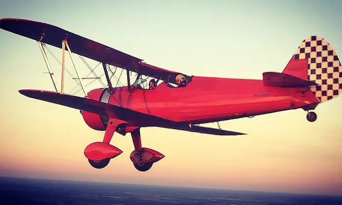 Scenic Flight in a Vintage Stearman Plane for One or Two from Outlaw Airshows (Up to 27% Off) - Second Medium