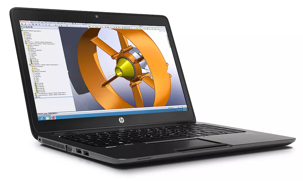 HP ZBook 14 Mobile Workstation 14" Laptop with 2.1GHz Intel Core i7 Processor, 8GB RAM, and 750GB Hard Drive - Primary Image