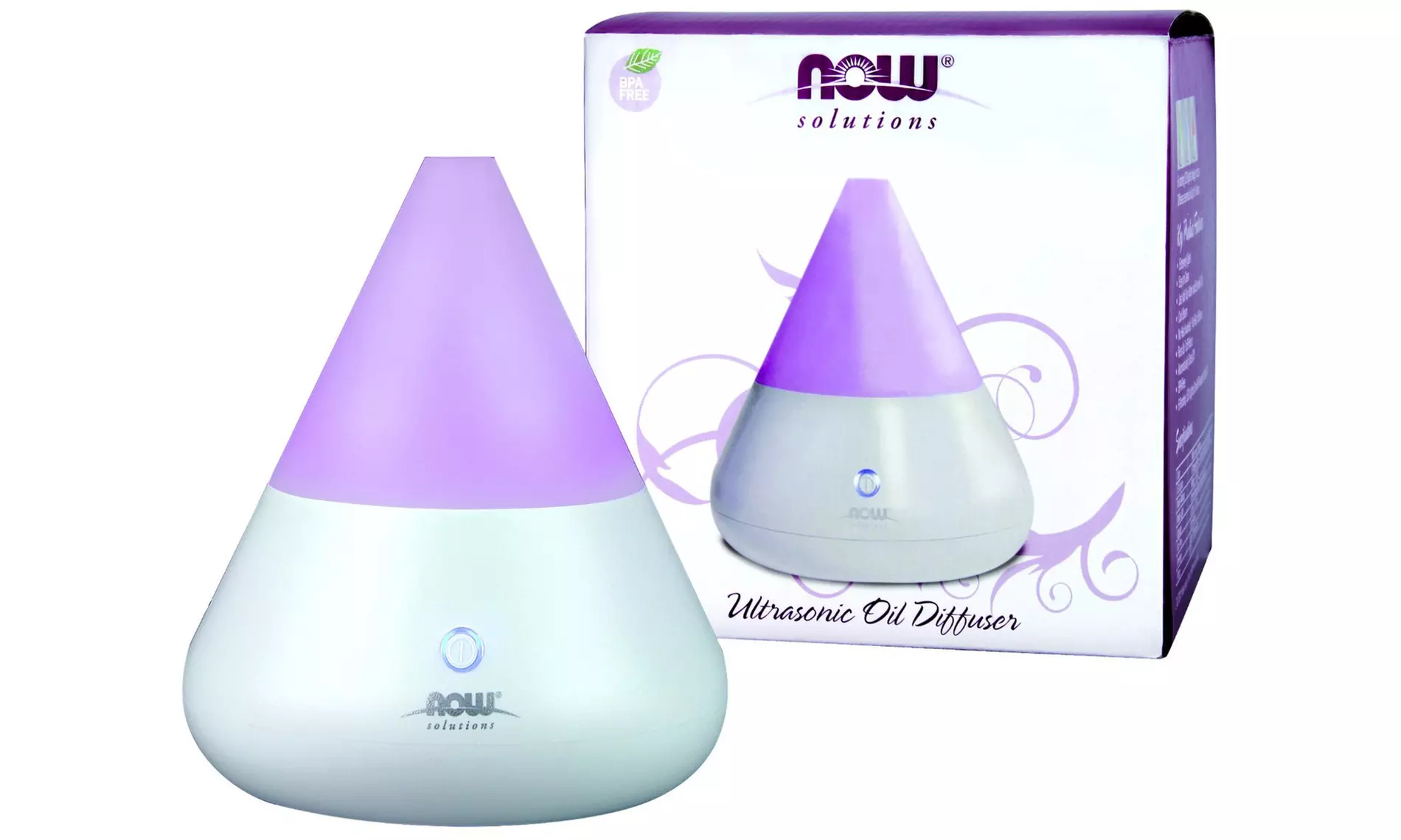 Now Solutions Ultrasonic Oil Diffuser and 3-Pack of Essential Oils - Second Medium