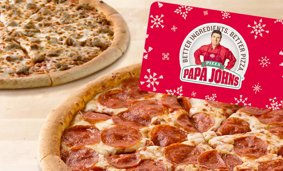 Two Free Large One-Topping Pizzas with Purchase of $25 Voucher at Papa John’s ($55 Value) - Primary Image
