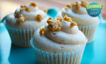 $15 for One Dozen Cupcakes, Spice Islands Vanilla Extract, and Cupcake Recipe Card from Flirty Cupcakes on Wheels ($35 Value) - Primary Image