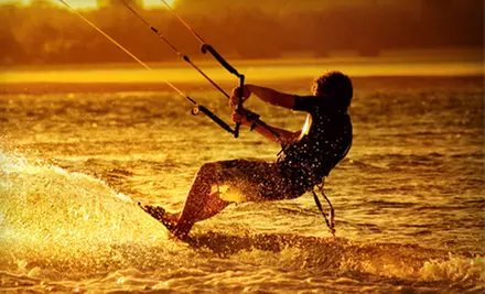 Kite-Boarding Lesson or Standup Paddleboard Rental at Skybanditz. Three Options Available. - Primary Image