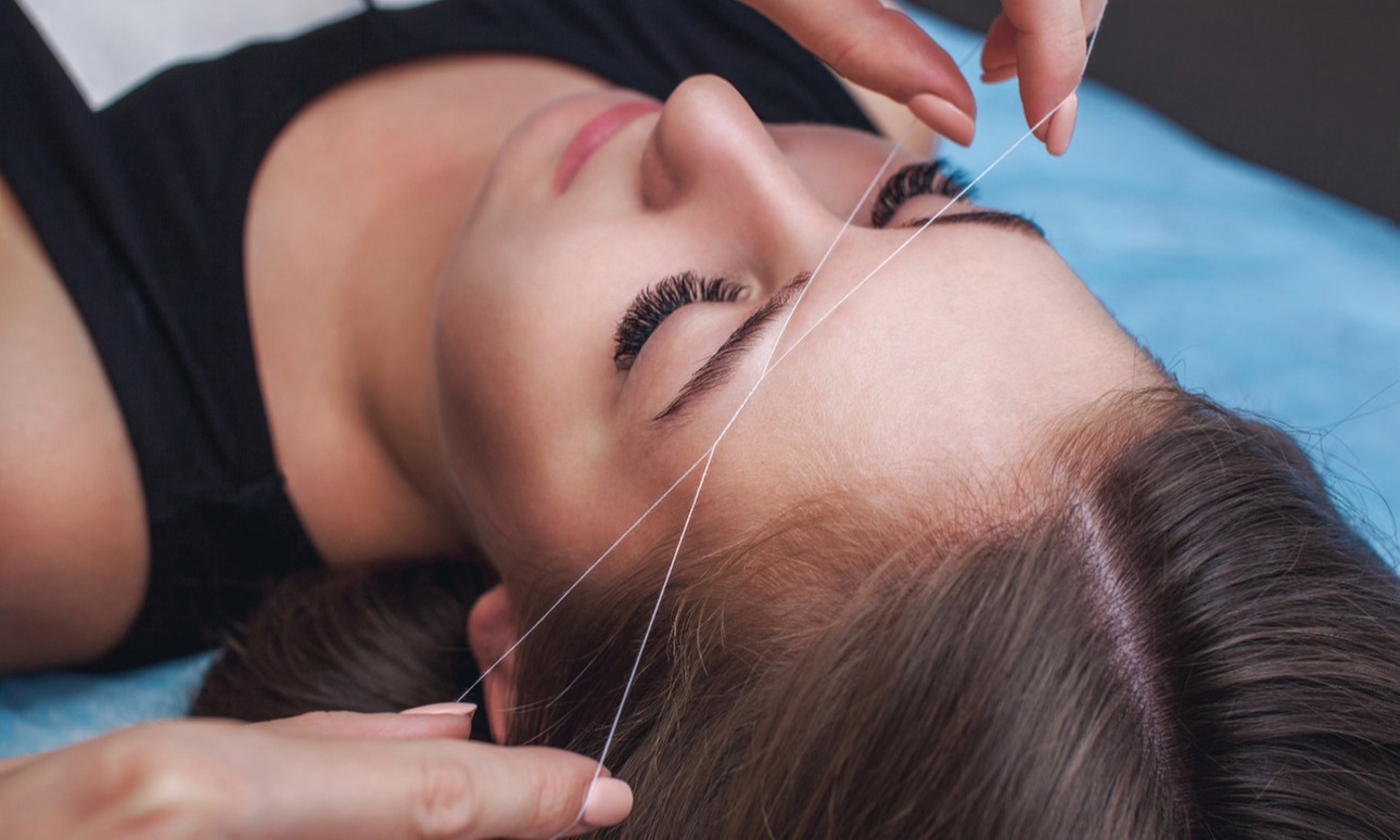 Eyebrows Threading or Wax for a Smooth Look