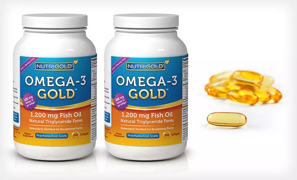 $18.99 for NutriGold Omega-3 Gold 1,200 mg Fish Oil Supplement ($59.90 List Price). Free Shipping. - Primary Image