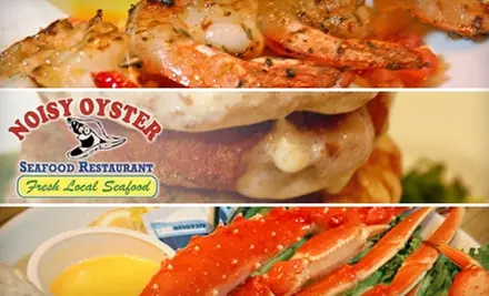 $7 for $15 Worth of Fresh Seafood Fare and Drinks at Noisy Oyster Seafood Restaurant  - Primary Image