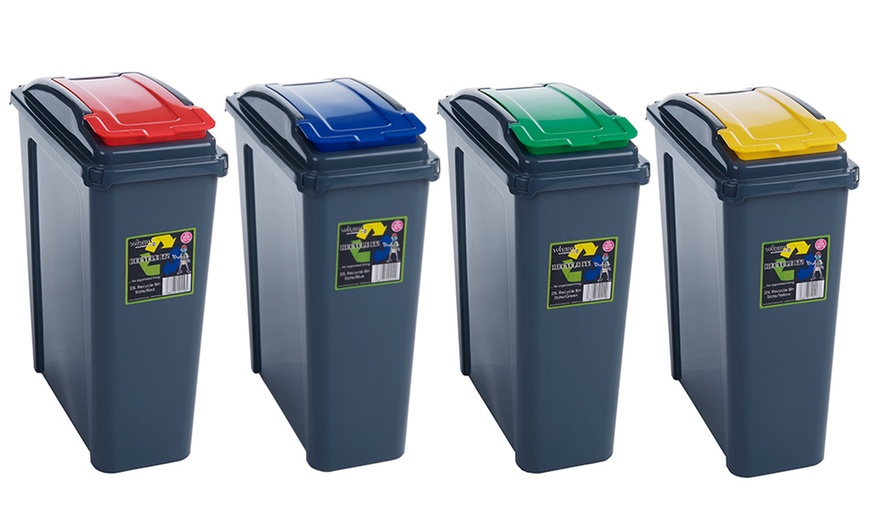 Slimline Recycle Bins | Groupon Goods