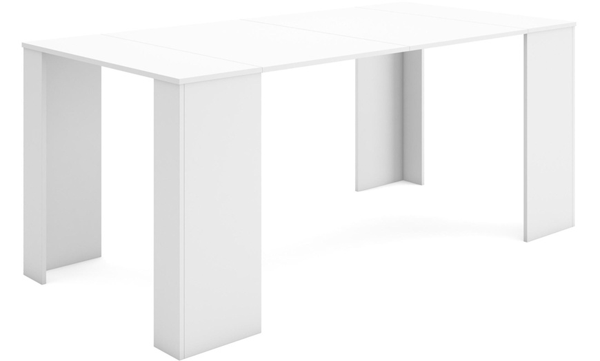 Image 2: Extendable Console Table for 8 Diners