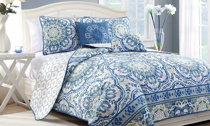 Geometric Quilt Set (5-Piece) - Primary Image