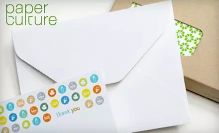 $20 for $50 Worth of Eco-Friendly Cards and Stationery from Paper Culture - Primary Image
