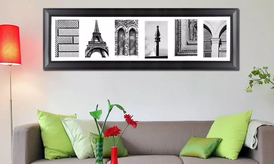 Custom Letter-Art Package with Extra Word and Optional Frame from Imagine Letters (Up to 77% Off) - Primary Image
