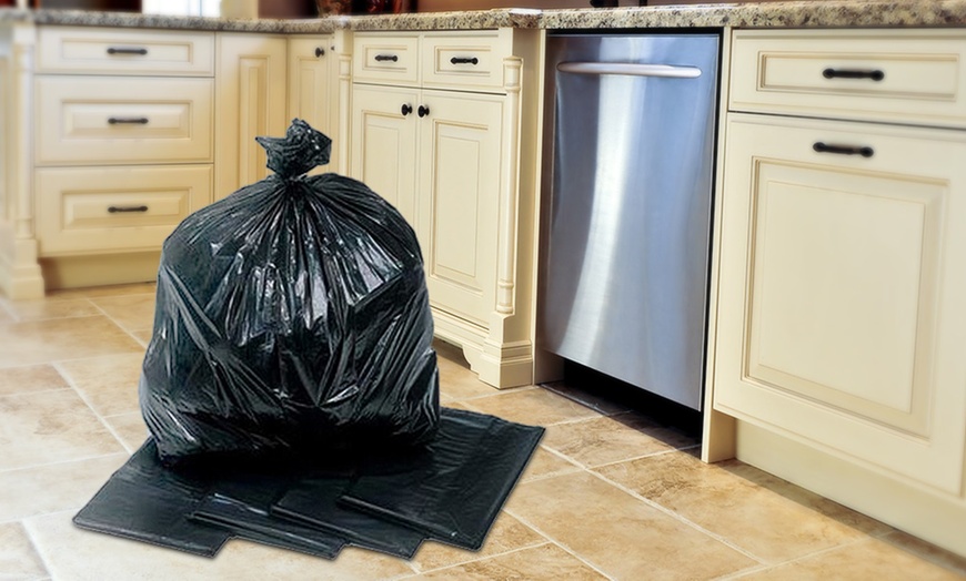 Image 1: Heavy Duty Black Dustbin Liners