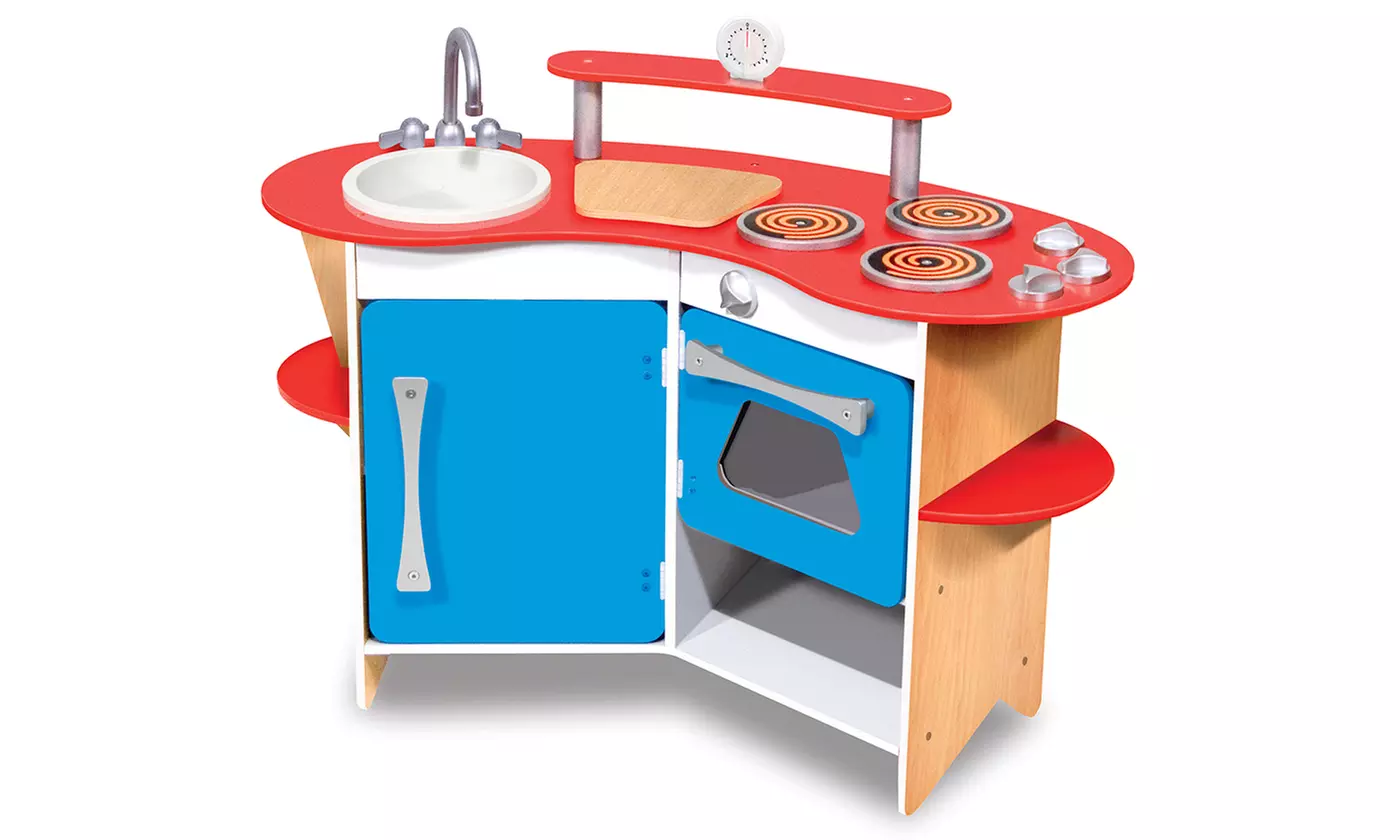 Melissa & Doug Cook's Corner Wooden Play Kitchen - Primary Image