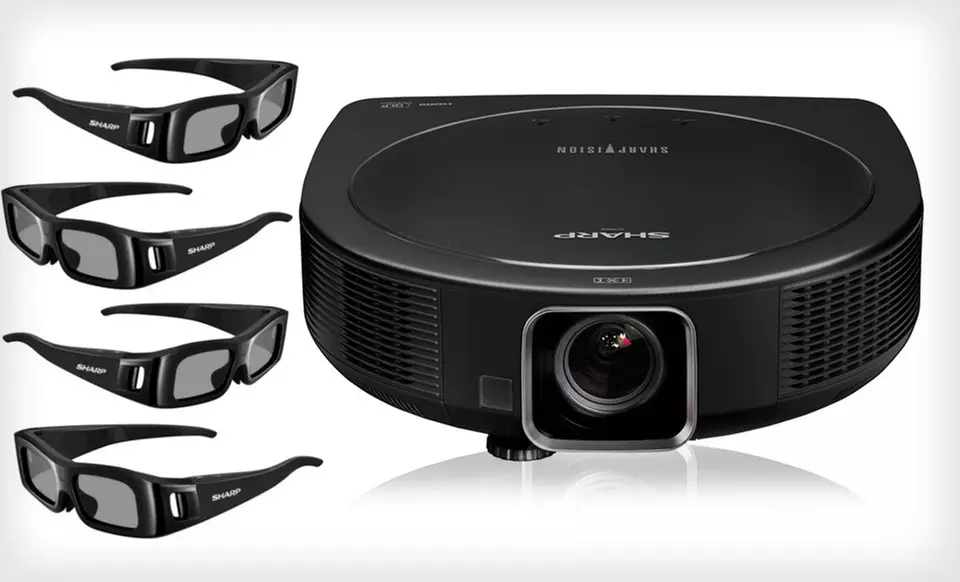 $1,899.99 for a Sharp Vision Full HD 2-D/3-D DLP Projector ($4,499.99 List Price). Free Shipping and Free Returns. - Primary Image