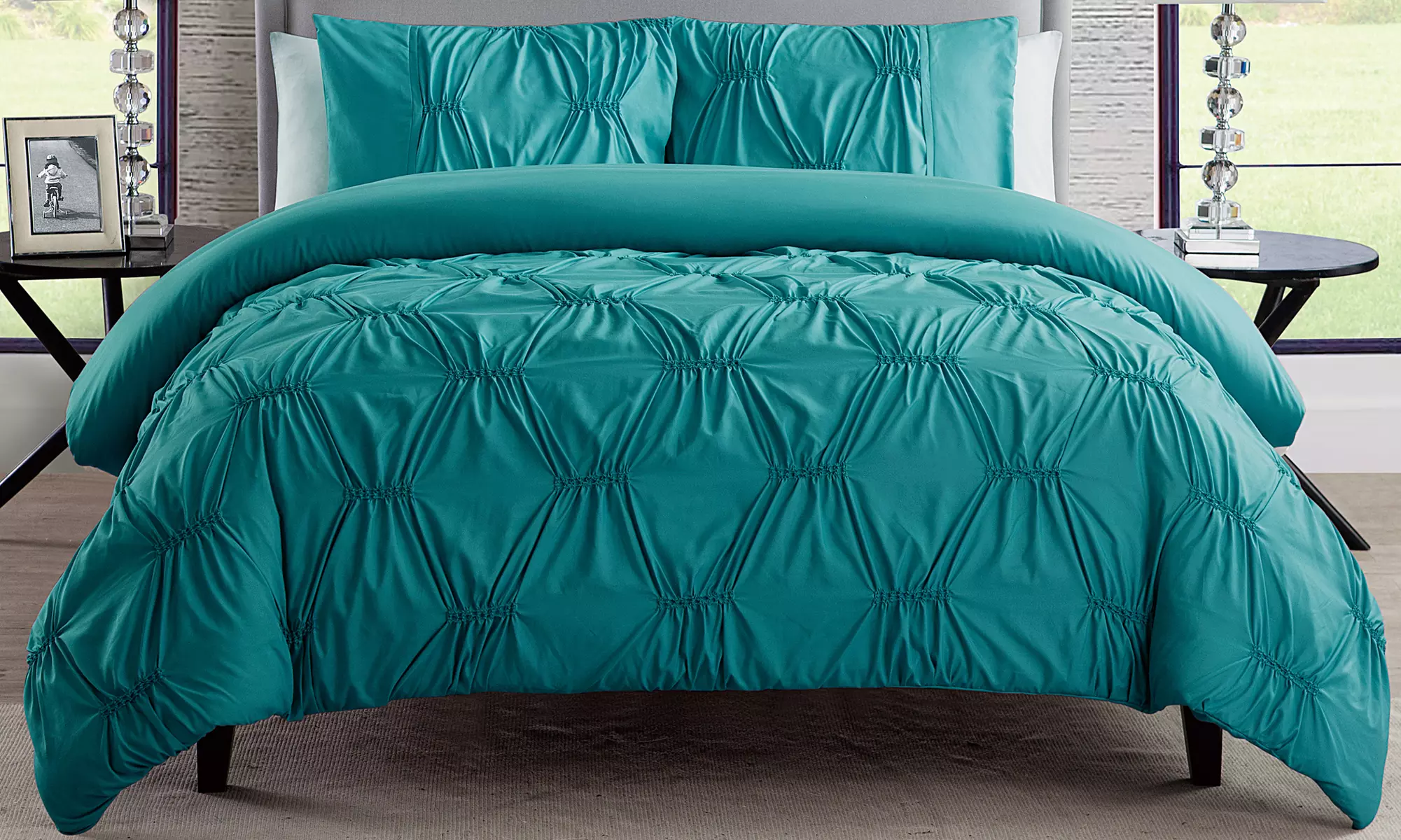 Monica Pin Tucked Duvet Set (2 or 3-Piece) - Primary Image