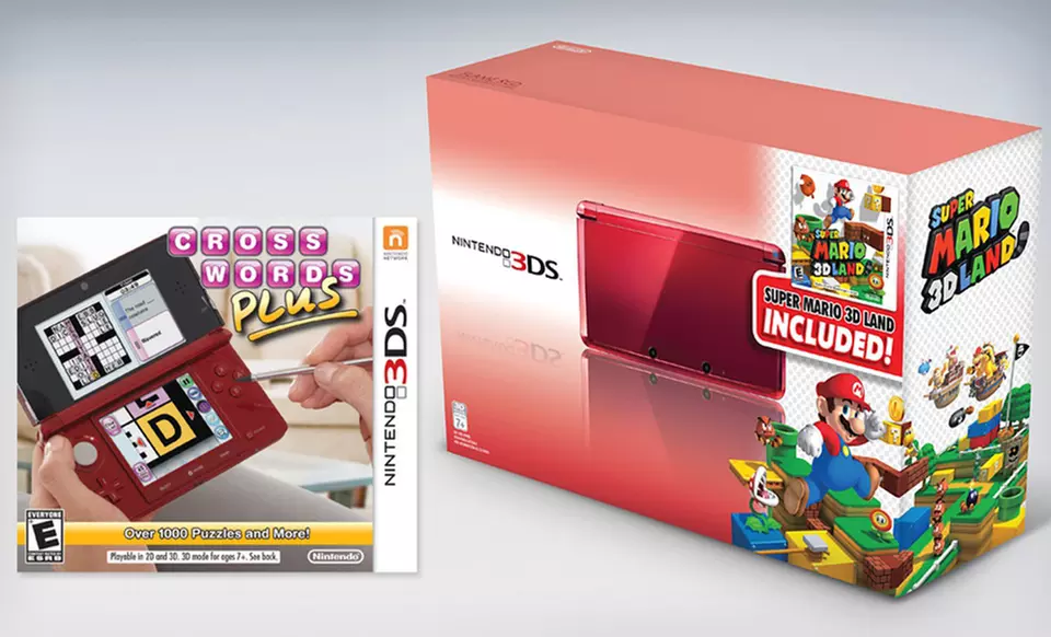 $189.99 for a Nintendo 3DS and Three-Game Bundle ($279.96 List Price). Free Shipping. - Second Medium