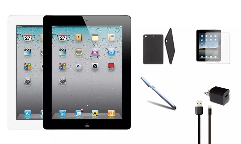 Apple iPad 4 WiFi Tablet Bundle (Scratch & Dent) with MFi-Certified Lightning Cable and Generic Power Adapter - Primary Image