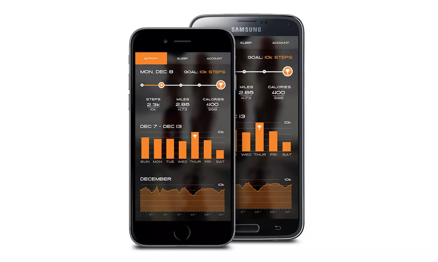 RBX Go Bluetooth Fitness Activity Tracker for iPhone or Android - Second Medium