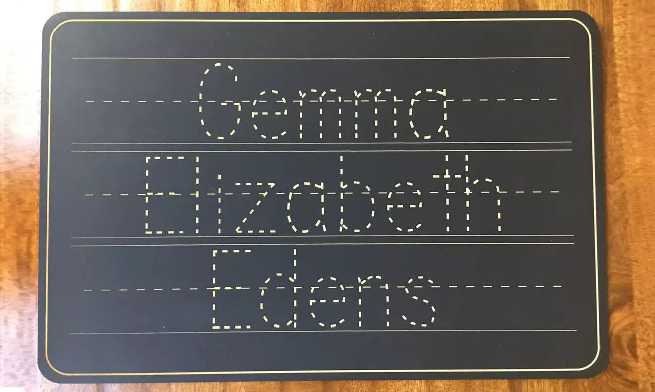 One or Two Personalized Name Trace Chalkboards from 2712 Designs (Up to 55% Off) - Second Medium