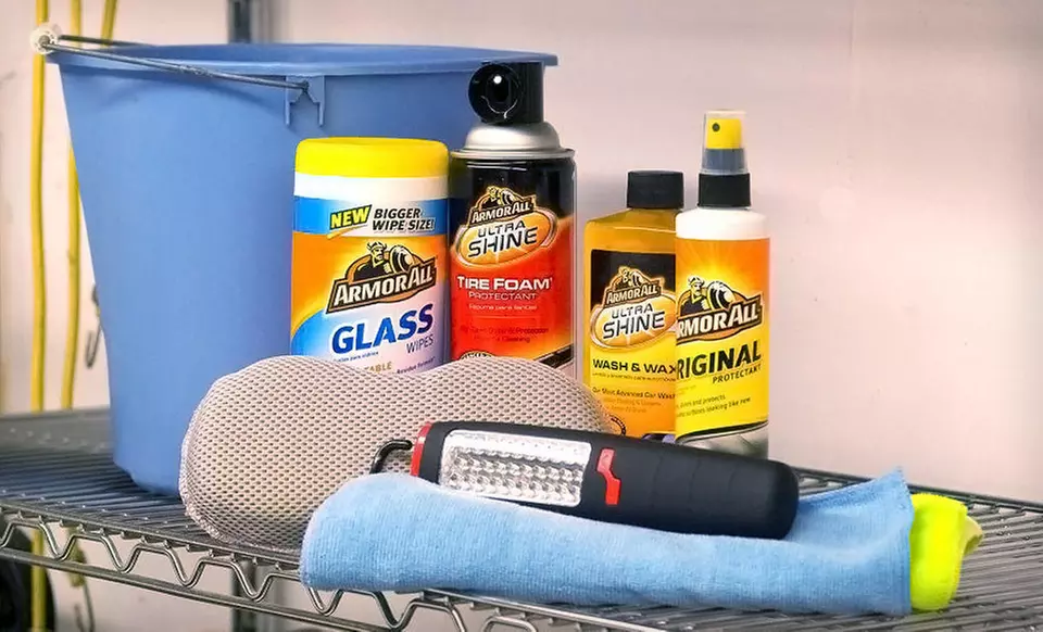 $39 for a Car-Care Kit with Emergency Roadside LED Light ($84.98 List Price). Free Shipping and Free Returns. - Primary Image