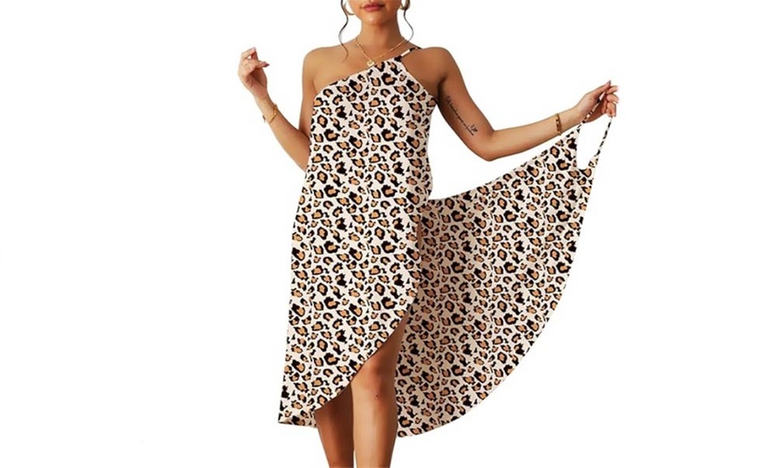 Image 7: Women's Printed Spaghetti Strap Cover-Up Beach Dress