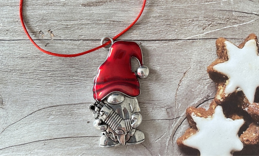 Image 5: Christmas Gonk Gnomes Metal Hanging Decorations