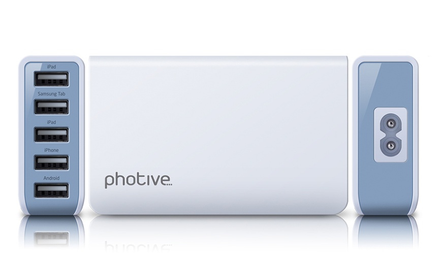 Photive 5-Port 25W USB Charger | Groupon Goods